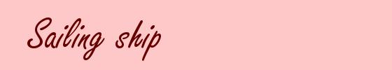 Sailing ship